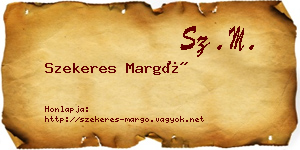Szekeres Margó névjegykártya